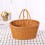 Raindrops Firewood Basket Wicker Large Storage Square Container Brown 4