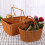 Raindrops Firewood Basket Wicker Large Storage Square Container Brown 6