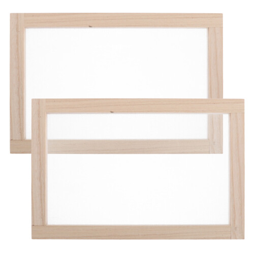 Wooden Paper Making Screen Traditional Craftsmanship 2pcs