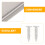 6 Pcs Strike Plate Reinforcement Security Door Device Silver 8