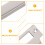 6 Pcs Strike Plate Reinforcement Security Door Device Silver 7