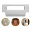 6 Pcs Strike Plate Reinforcement Security Door Device Silver 9