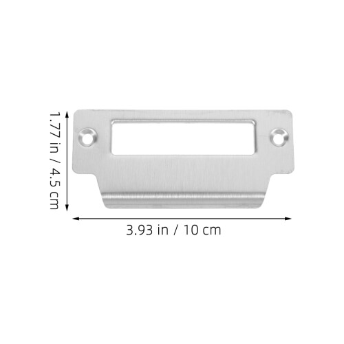 6 Pcs Strike Plate Reinforcement Security Door Device Silver 1