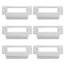 6 Pcs Strike Plate Reinforcement Security Door Device Silver