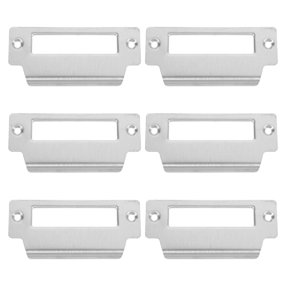 6 Pcs Strike Plate Reinforcement Security Door Device Silver 3293102724203
