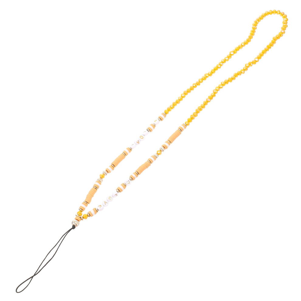 Mlins Mobile Phone Chain Lanyard Letter Beads Lanyards 3293102787895