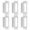 6 Pcs Strike Plate Reinforcement Security Door Device Silver 11