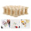 100pcs Wooden Thread Spools Light Wood 11