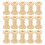 100pcs Wooden Thread Spools Light Wood 1