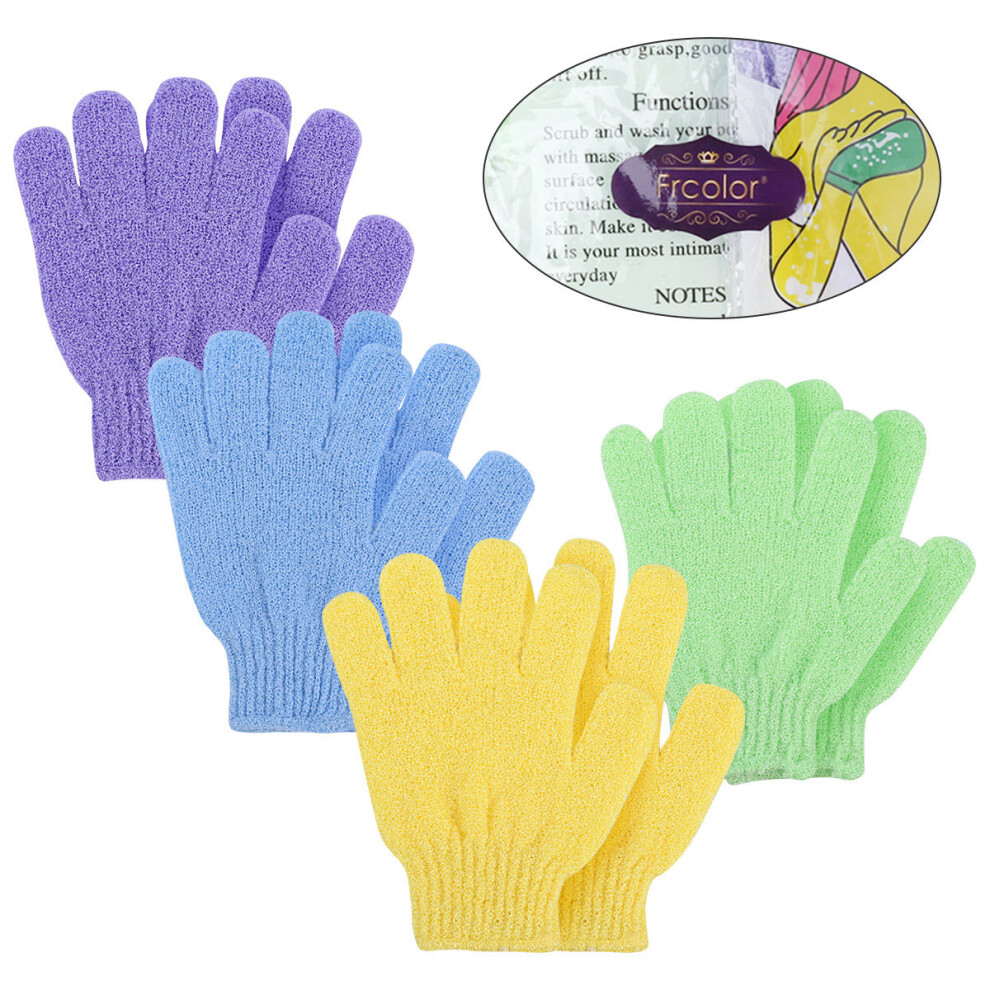 Iplusmile Bath Gloves Exfoliating Exfoliation Scrubbing Mitt Body Exfoliator