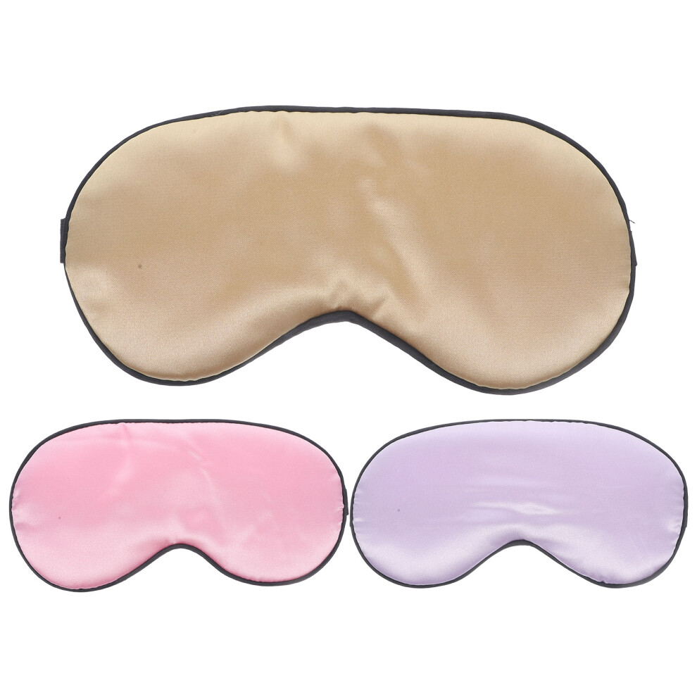 Ohphcall 3Pcs Breathable Eye Masks Assorted Colors Comfortable Sleep Eye Covers