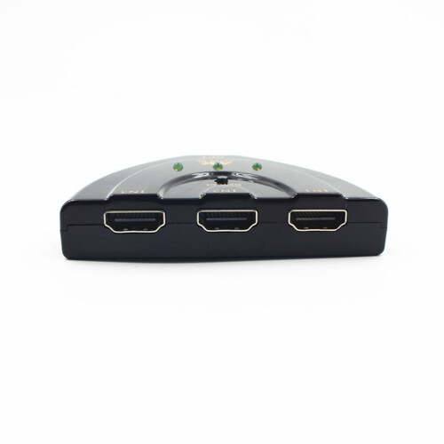 4k 3 port switch splitter for audio video dvd black
