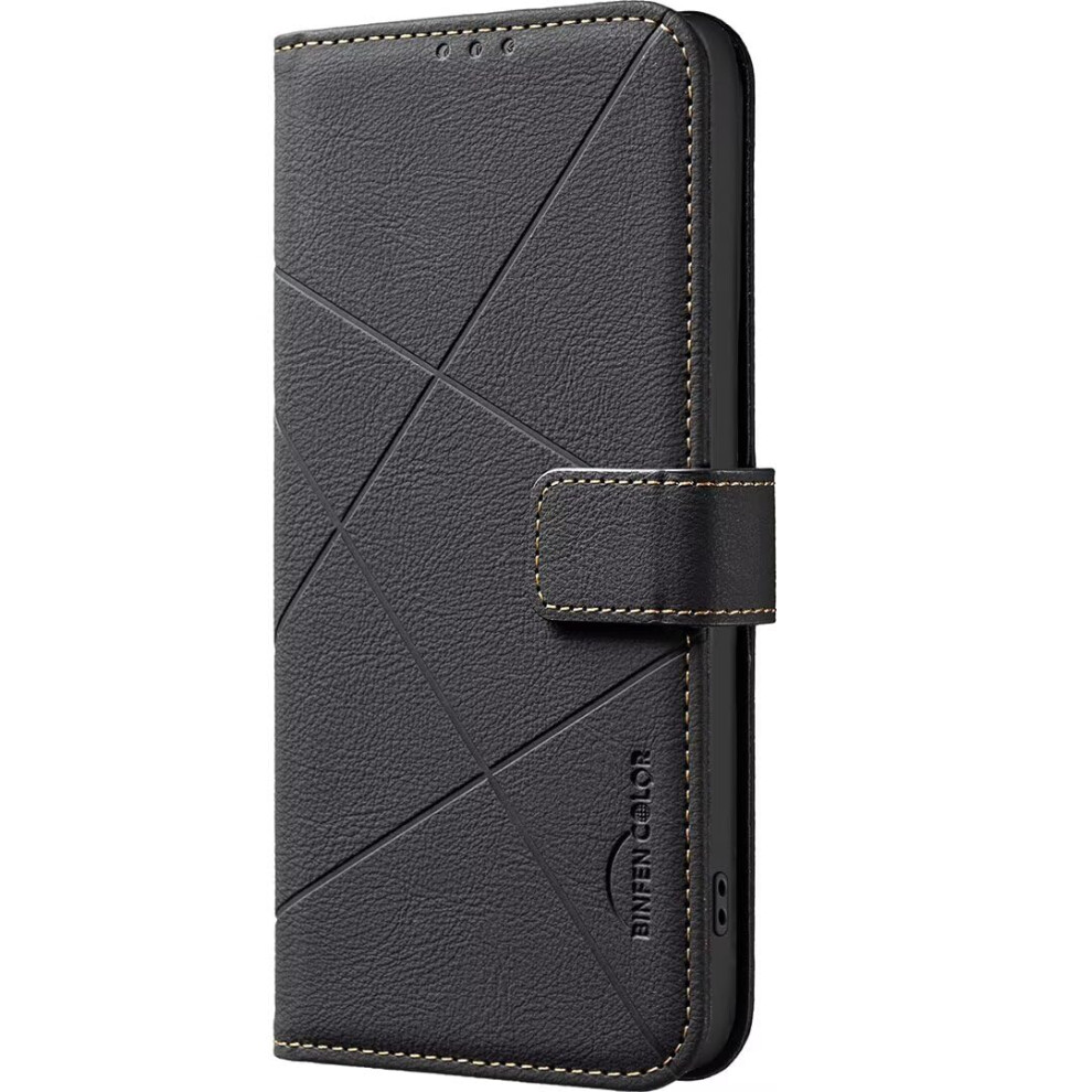 Case For Oppo A98 5G/F23/A1 With Card Holder Magnetic Closure Kickstand Pu Leather Flip Wallet Black 9016109089137