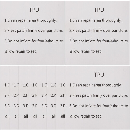 TPU Repair Patch for Inflatable Products 2