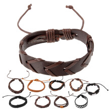 Handgevlochten Leren Armbanden, Stijlvolle Cuff Elk Outfit