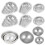 Soap Moulds Silver 12pcs 10.3x7.8x2.2in 9