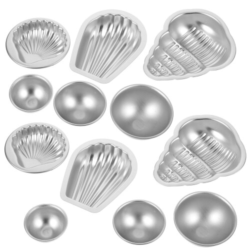 Soap Moulds Silver 12pcs 10.3x7.8x2.2in 2