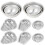 Soap Moulds Silver 12pcs 10.3x7.8x2.2in 10