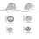 Soap Moulds Silver 12pcs 10.3x7.8x2.2in 2