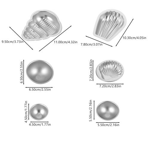 Soap Moulds Silver 12pcs 10.3x7.8x2.2in 1