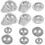 Soap Moulds Silver 12pcs 10.3x7.8x2.2in 8