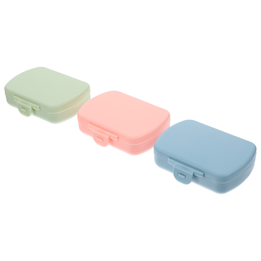 Totority 3Pcs Travel Pill Organizer Portable Small Daily Vitamin Container