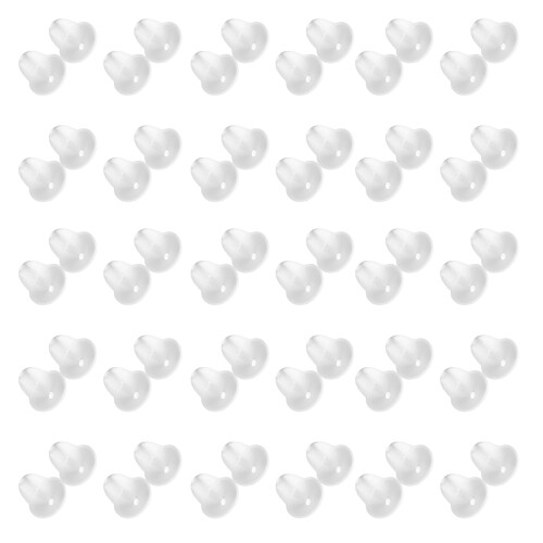 100 Pcs Silicone Earring Backs Earrings For Studs Locking Secure