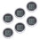 Worgeous 6 Pcs Diy Mini Clock Digital Small Stick On White 1