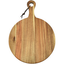 Wooden Charcuterie Board Brown Acacia Wood Round Serving Tray
