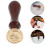 1 Set Reusable Wax Seal Stamp with Wood Handle 11