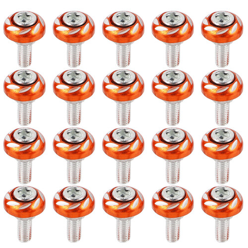 Car License Plate Screws Aluminium 20pack