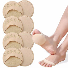 4pairs Cozy Feet Toe Socks With Forefoot Padding And Cushioned Sole