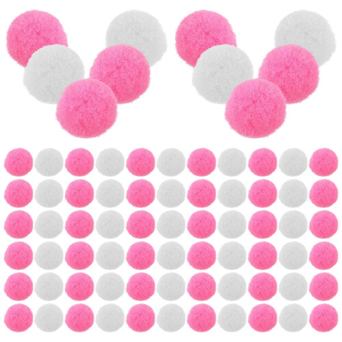 200 Pcs Mini Craft Pom Pompons For Crafting Material Colored Balls