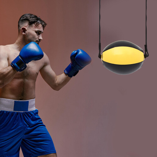 Yellow Double End With Elastic Rope For Workout Training 2