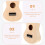 1 Set DIY Wooden Ukulele Making Kit Hand Painted 11