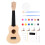 1 Set DIY Wooden Ukulele Making Kit Hand Painted 8