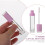 4Pcs Compact Purple Plastic Lip Gloss Tubes Small DIY Containers 9