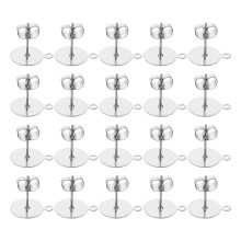 100 Pcs Earring Accessories Making Findings Parts Backings For Studs
