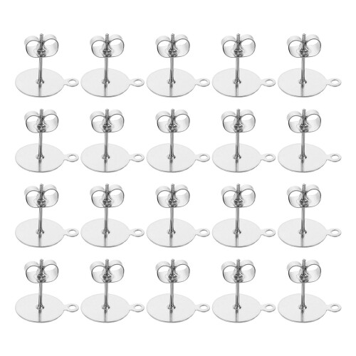 100 Pcs Earring Accessories Making Findings Parts Backings For Studs