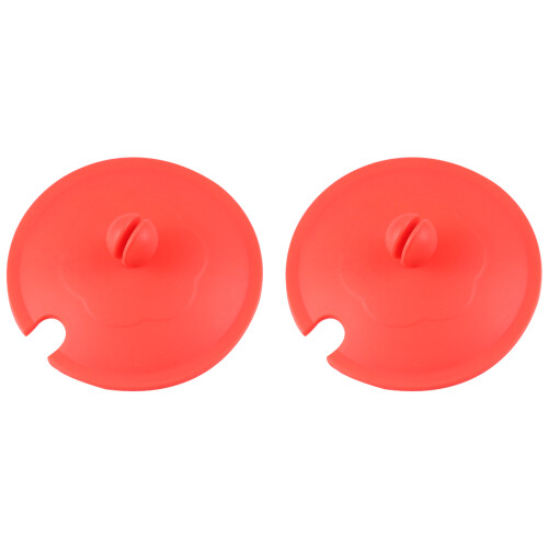 2pcs silicone leakproof cup lids with straw hole, reusable mug covers