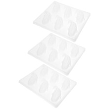 3Pcs Nonstick PP Rice Cake Mold Fish Shape DIY Baking Accessory White