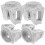 Scaffold Connector Iron 4pcs 2.2x2.2x1.6in 1