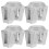 Scaffold Connector Iron 4pcs 2.2x2.2x1.6in 6