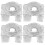 Scaffold Connector Iron 4pcs 2.2x2.2x1.6in 8