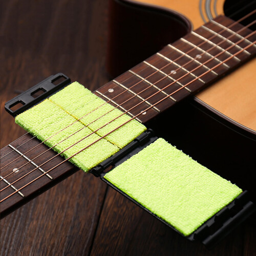 2 Pcs Guitar Cleaning Brush String Cleaner Wipes Maintenance Tool 2