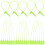 100St Zelfsluitende Kabelbinders Met Label, Groen, Voor Workshop 10