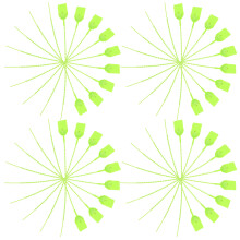 100St Zelfsluitende Kabelbinders Met Label, Groen, Voor Workshop