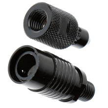 1Pc Fishing Alarm Bracket Connector Metal Linker Quick Install Black