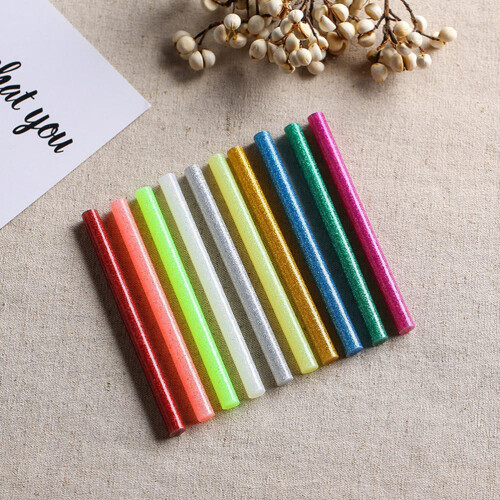 Hot Melt Adhesive Glue Stick Multi-Colored Resin 100pcs 1