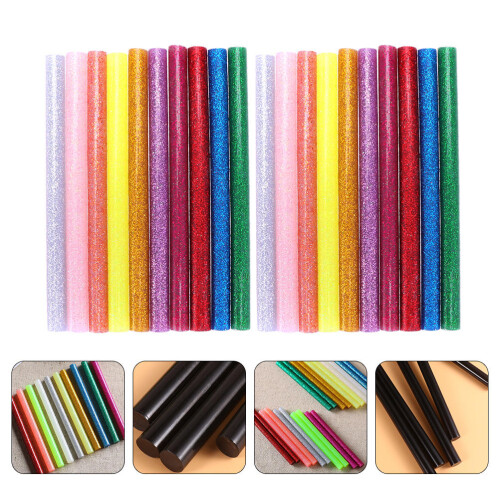 Hot Melt Adhesive Glue Stick Multi-Colored Resin 100pcs 2